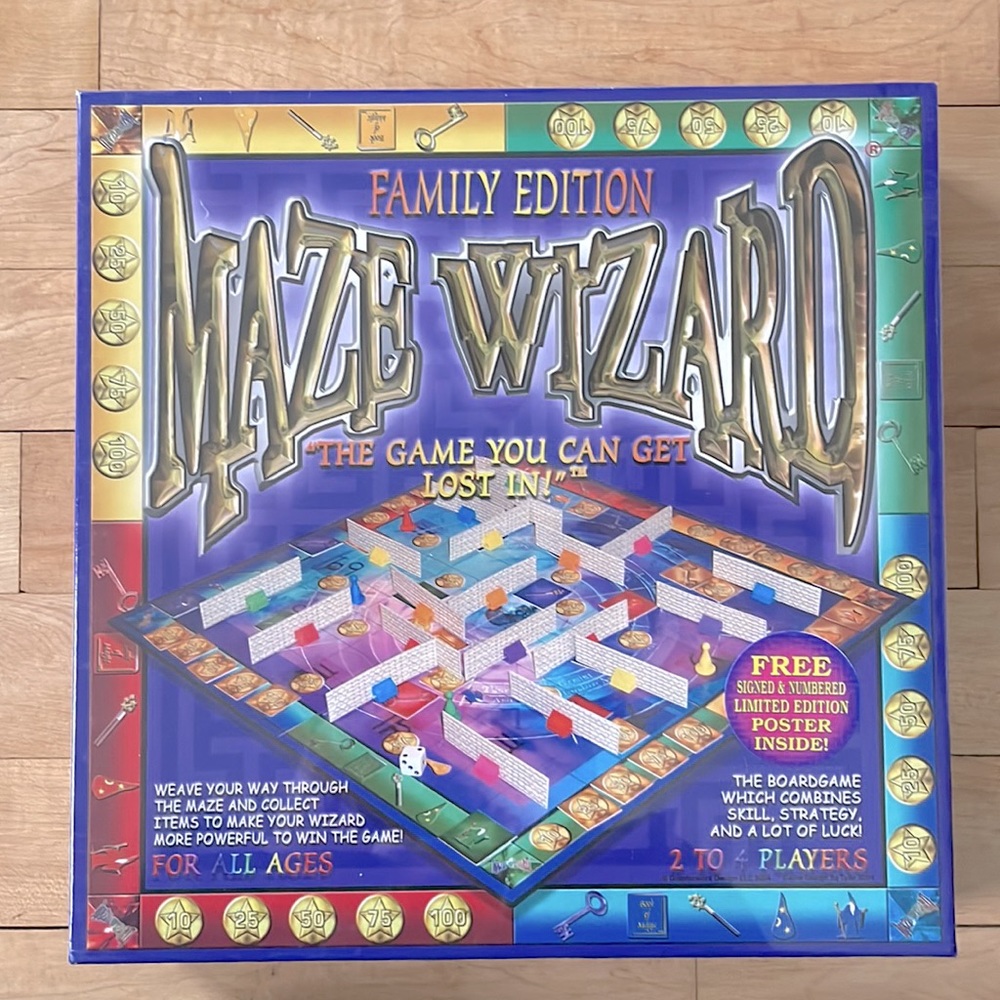 Maze Wizard Family Edition Board Game - SEALED